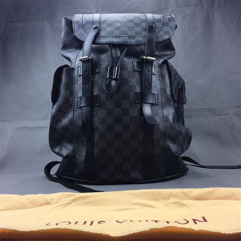 Louis Vuitton Christopher PM Black And Grey Monogram Backpack Lv