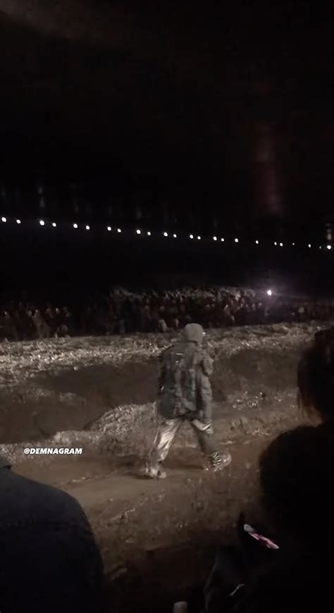 Kanye West Makes Runway Debut In Balenciagas Muddy Paris Fashion Week