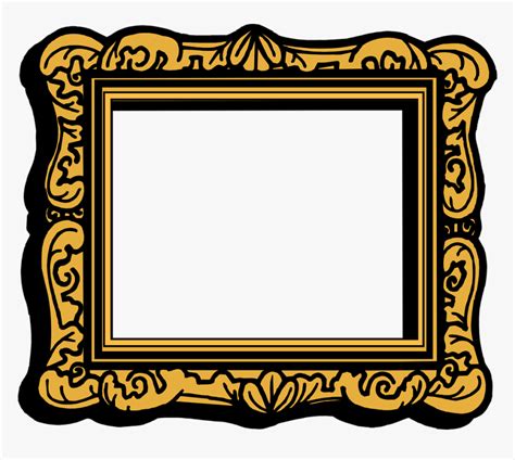 Empty Picture Frame Transparent Picture Frame Cartoon Hd Png