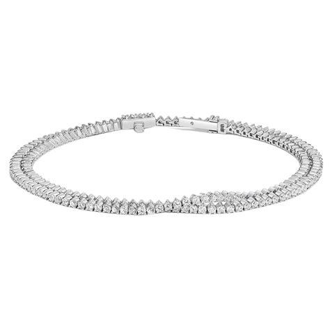 Round Lab Diamond Wrap Tennis Bracelet 18k Gold Hd00041wh Itshot