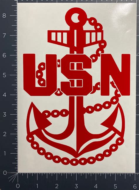 Anchors Away Us Navy Anchor Vinyl Sticker Decal Shown In Etsy