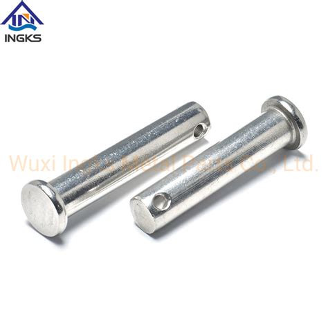 DIN1444 Round Flat Head Clevis Pins With Hole Stainless Steel Clevis