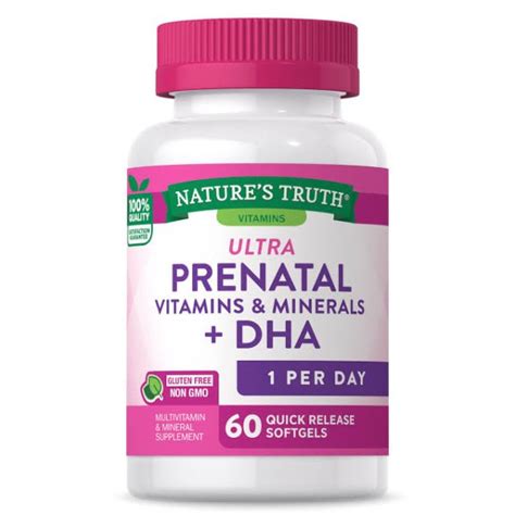 Natures Truth Ultra Prenatal Vitamins Plus Dha By 69 Softgels Maxhub