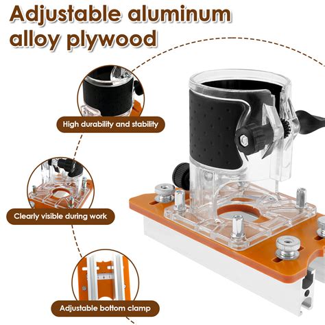 Fastener Slotting Bracket And Router Base Sturdy 2 In 1 Slotted Base