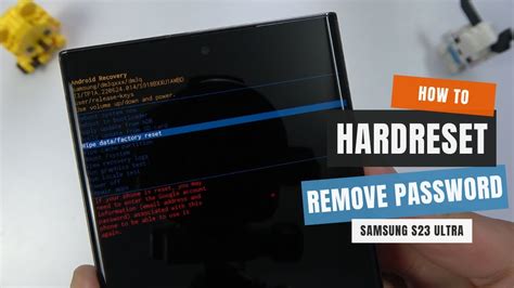 How To Hard Reset Samsung Galaxy S23 Ultra To Remove Password Factory Data Reset Youtube