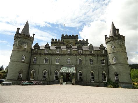 Inveraray Castle in Scotland. The Duke of Argyll still lives here and ...