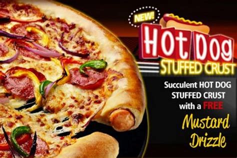 There Is a Hot Dog Stuffed Crust Pizza, Because We Aren’t Fat Enough