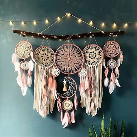 Amazon Dream Catchers Boho Wall Decor Moon And Sun Feather