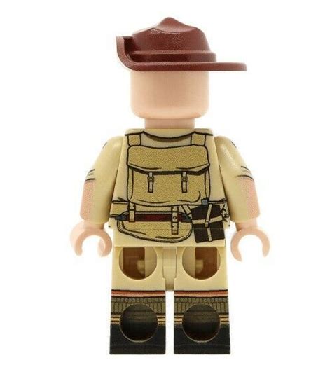 Ww2 Australian Soldier Minifigure Full Body Printing New United Bricks