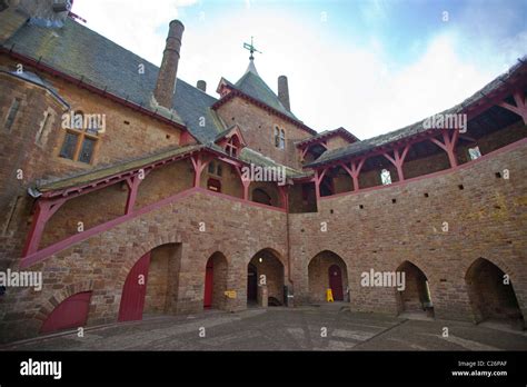 General view of Castle courtyard inside at Castell Coch Cardiff Wales UK 117212 Castell Coch ...