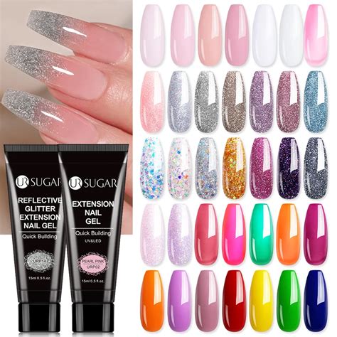 Ur Sugar Ml Extension Nail Gel Acrylic Nail Reflective Glitter