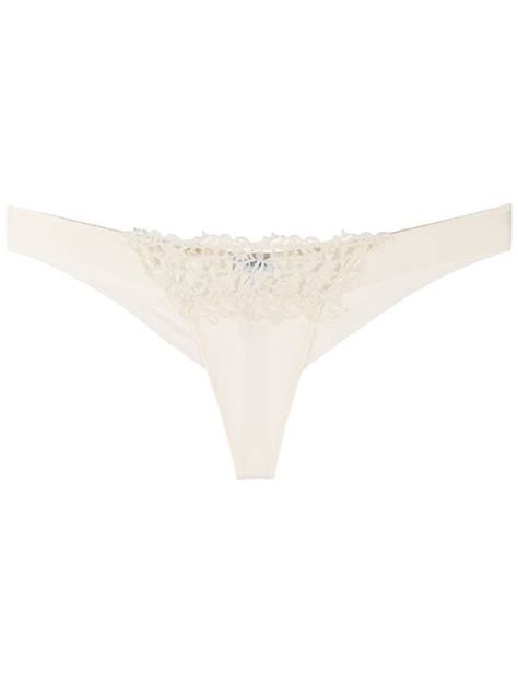 Buy La Perla Lace Trimmed Thong Online Topofstyle