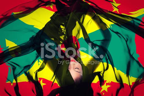 Young Girl With Grenadian Flag Stock Photo | Royalty-Free | FreeImages