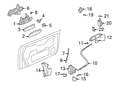 Audi Exterior Door Handle Base H C Genuine Audi Parts