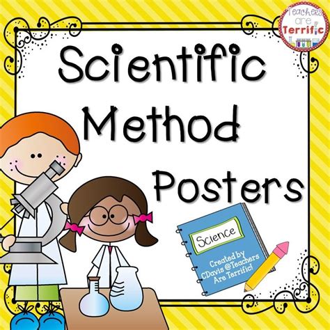 Scientific Method Posters Multi Colors Classroom Decor