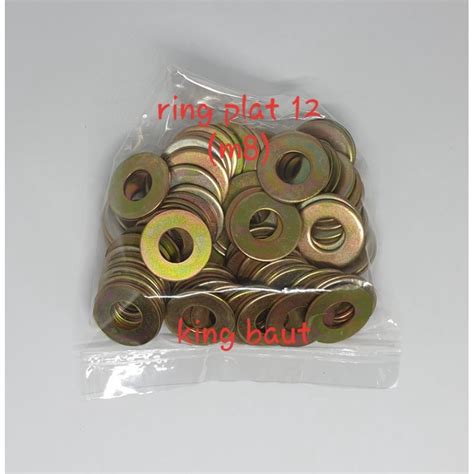 Jual Paket 100 Pcs Ring Plat 12 M8 Kuning Shopee Indonesia