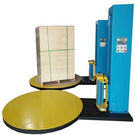 Full Automatic Palletizer Pallet Stretch Film Strapping Wrapping