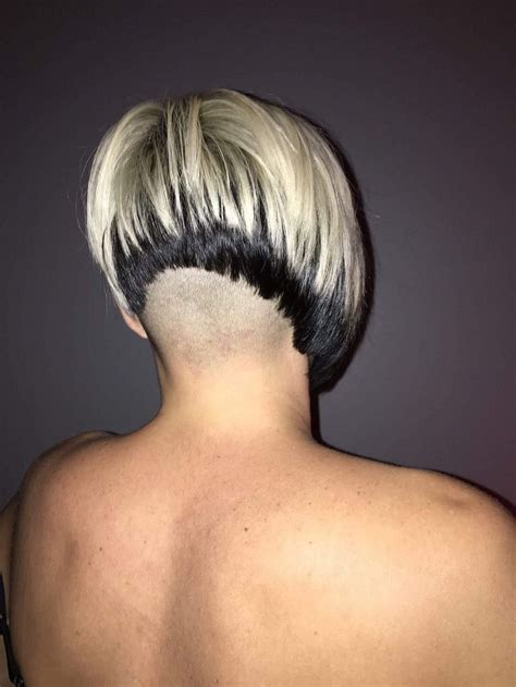 Short Bob Haircut Shaved Nape