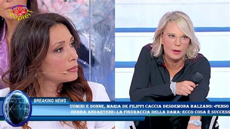 Uomini E Donne Maria De Filippi Caccia Desdemona Balzano Penso Debba