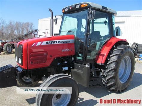 Massey Ferguson 5455 Diesel Farm Tractor Cab 1 Owner 562 Hours