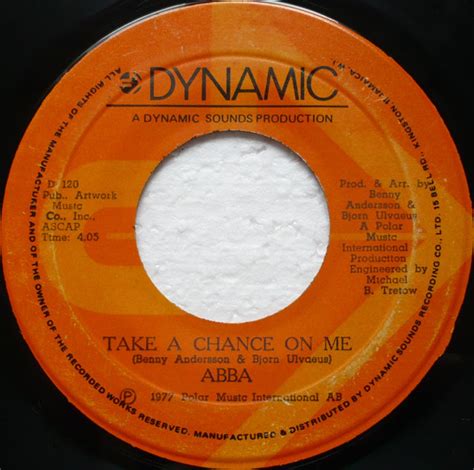 ABBA - Take A Chance On Me (1977, Vinyl) | Discogs