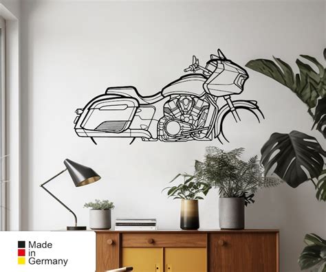 Dark Horse Motorcycle Silhouette Wall Art, Motorcycle Metal Wall Art ...