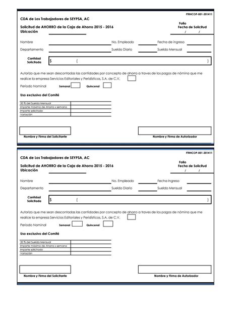 Solicitud De Caja De Ahorro By Somos Issuu