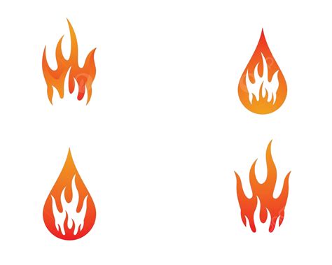 Fire Symbol Vector Icon Illustration Warning Silhouette Flammable Vector Warning Silhouette