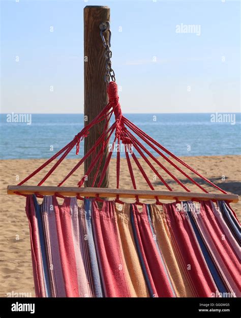 hammock for relaxing on the beach by the ocean at the luxury resort in summer Stock Photo - Alamy