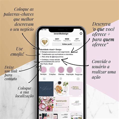 Identidade Visual Design No Instagram Como Escrever Uma Bio