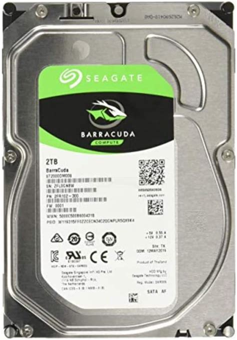 HD Interno Seagate Barracuda Compute HDD 3 5 Prata 2TB