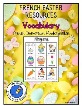 French Easter Vocabulary By Mme Kinder Tpt