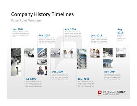 Powerpoint Timeline Company History Timeline Design Exhibition