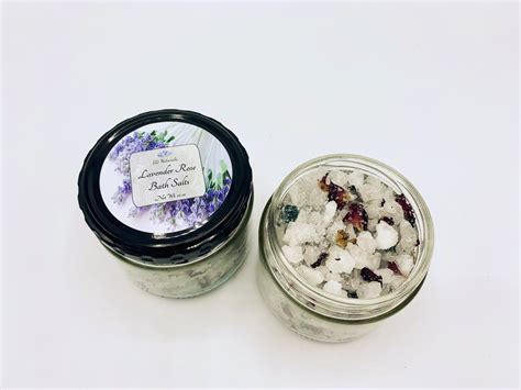 Organic Bath Salts Lavender Rose Dead Sea Salts Epsom Etsy Organic Lavender Essential Oil