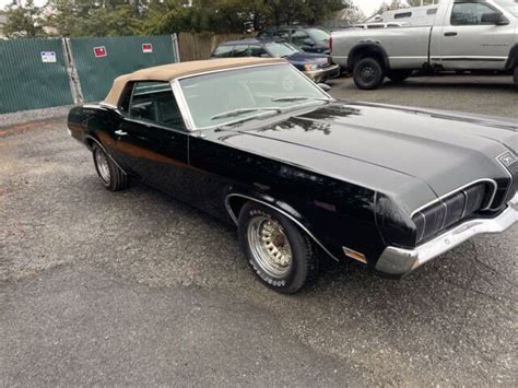 1970 Mercury Cougar Convertible Black RWD Manual For Sale