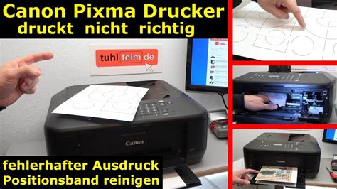 Canon Drucker Druckt Nicht Richtig Gel St Fehlerhafter Ausdruck