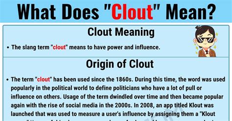 clout meaning    definition   powerful slang term clout