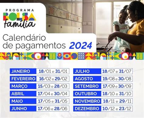 Governo divulga calendário de pagamento do Bolsa Família em 2024