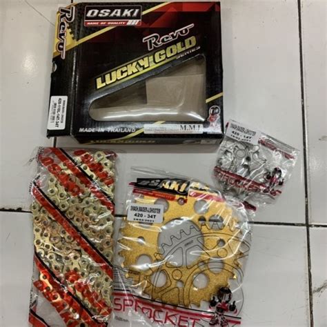 OSAKI LUCKY CHAIN SPROCKET SET SMASH RAIDER J CARB FI Lazada PH