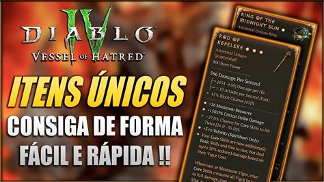 Diablo Como Conseguir Seus Itens Nicos De Forma F Cil E R Pida Na