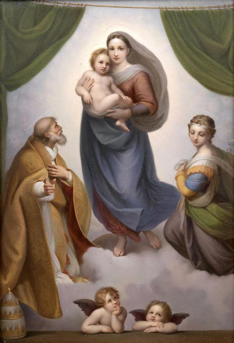 Sistine Madonna after Raphael Painting by Carl Meinelt | Fine Art America