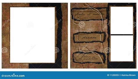 Vintage Scrapbook Frame Template Royalty-Free Stock Photography | CartoonDealer.com #1120355