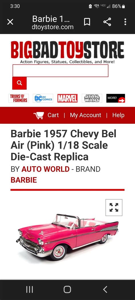 An Old Car Is On The Website For Big Bad Toys Store And It S Now