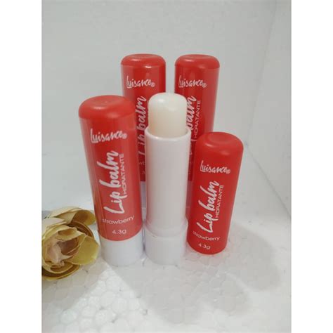 Lip Balm Hidratante Luisance Incolor Strawberry Shopee Brasil