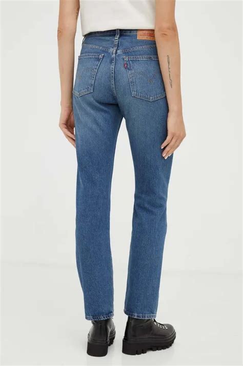 Levis Jeansy 501 Damskie High Waist