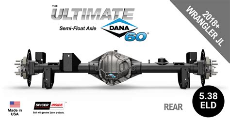 Sf L Jl E Ud Dana Semi Float Rear Axle Gear Ratio