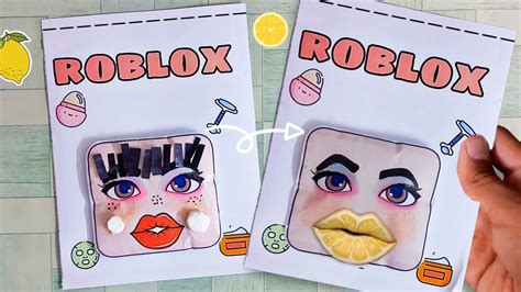 How To Make Roblox Makeup Baddies Blind Bag Paper Makeup And Skin Care Roblox 💅 Asmr 💖 Youtube