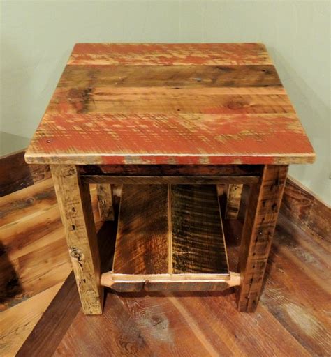 Reclaimed Barn Wood End Tables Cherri Loving