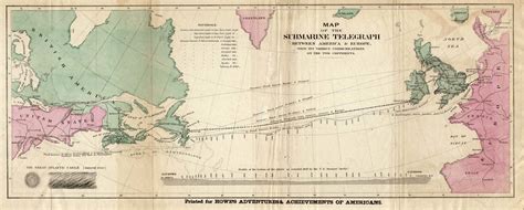 1858 Trans Atlantic Telegraph Cable Route Flickr