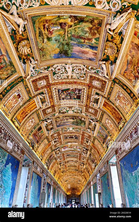 Rome Lazio Italy The Vatican Museums In Vatican City The Gallery Of